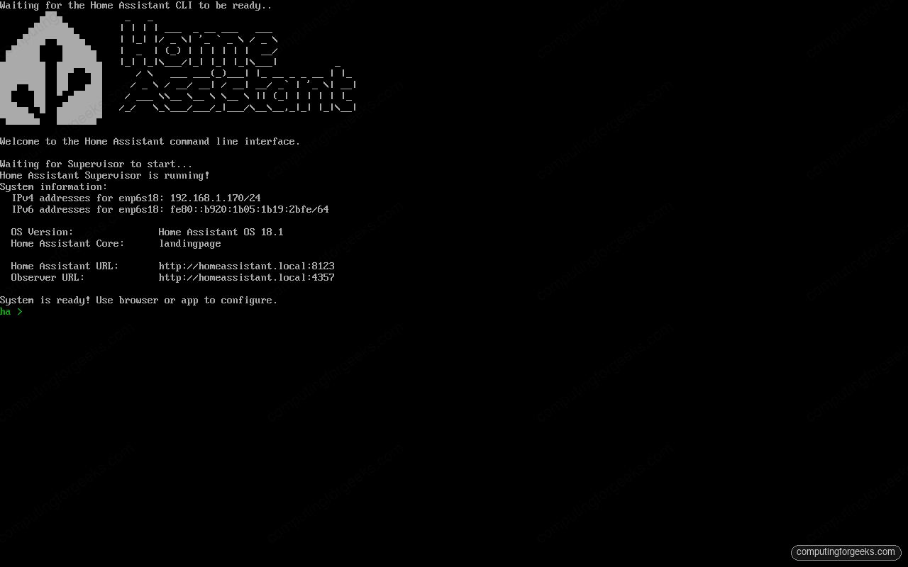 ZHA vs Zigbee2MQTT: Which to Run on Home Assistant 3 Home Assistant OS 18 console showing Supervisor running on a Proxmox virtual machine