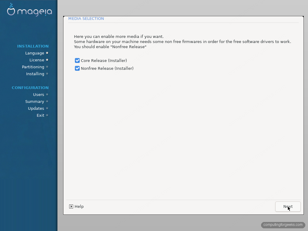 Mageia 10 Core and Nonfree Release media enabled